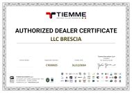 ООО Брешиа - авторизованный дилер Tiemme