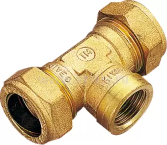 Тройник с внутренней резьбой &#216;22 x 3/4" x &#216;22