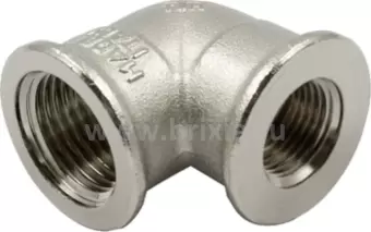Угольник Вн—Вн переходной никелированный 1" x 3/4"