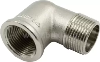 Угольник Вн—Нар никелированный 1/2"