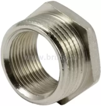 Футорка никелированная 1" x 1/4"