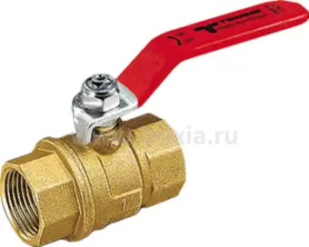Kpaн шаровой Вн—Вн 1/2" стальной рычаг