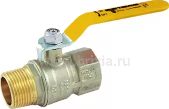Kpaн шаровой для газа Вн—Нар 2" стальной рычаг