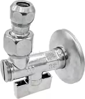 Миникран шаровой угловой 1/2" x Ø10 бабочка