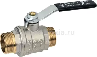 Kpaн шаровой Нар—Нар 3/4" стальной рычаг