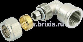 Угольник с внутренней резьбой 3/4" x Ø16