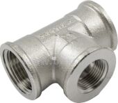 Тройник Вн—Вн—Вн переходной никелированный 3/4" x 1/2" x 3/4"