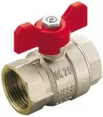 Kpaн шаровой Вн—Вн 1/4" бабочка