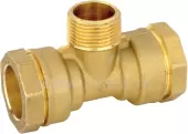 Тройник с наружной резьбой 1/2" x &#216;20 x 1/2"