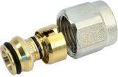 Адаптер для металлопластиковой трубы никелированный 1/2"(Ø16) x Ø16
