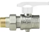 Затвор дисковый Вн—Нар 1/2" с американкой, рукоятка