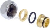 Адаптер Euroconus для медных труб никелированный 3/4"(Ø18) x Ø15